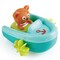 Hape: Tubing Pull-Back Boat - With Teddy Bear Figure Companion, Floating Blue Paddle Boat Bath Toy, Water & Pool Play, Toddlers & Kids Ages 18mo+